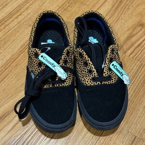 Vans Kids Black and Tan Sneakers